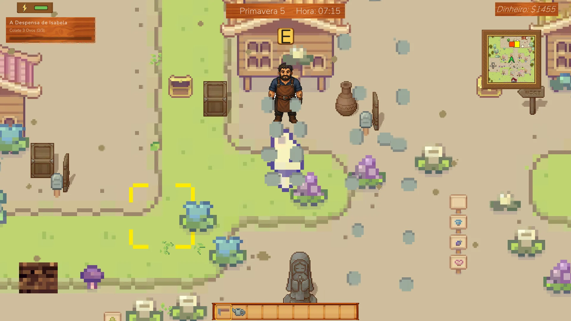 The village as it stands in the current build